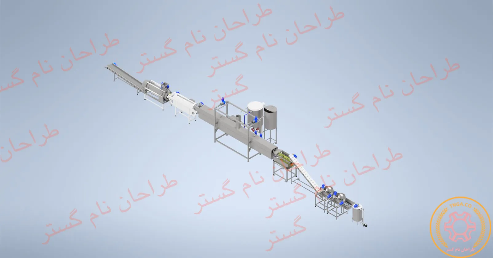 خط تولید بادام زمینی