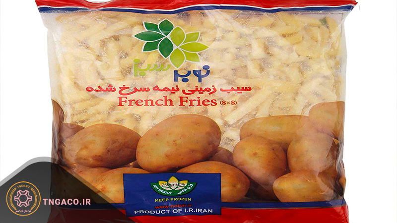 سیب زمینی نیمه آماده نوبر سبز