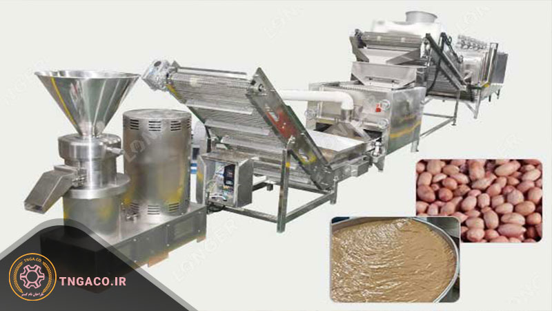 خط تولید بادام زمینی