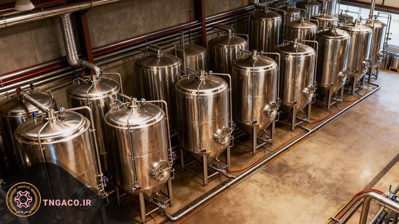 مخازن استیل برای طعم‌ زنی